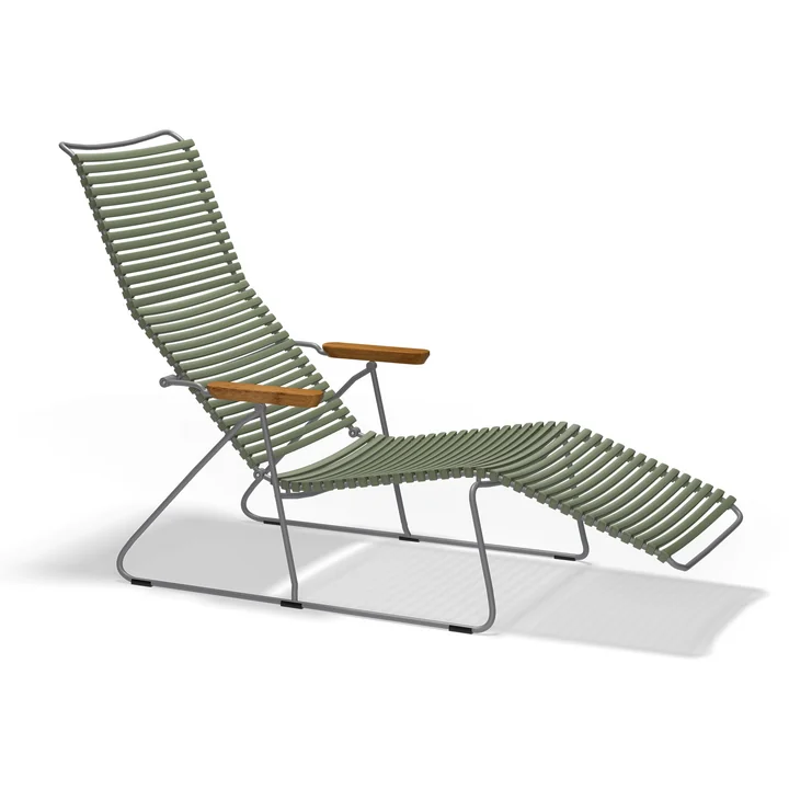 HOUE - CLICK Sun lounger, olive green
