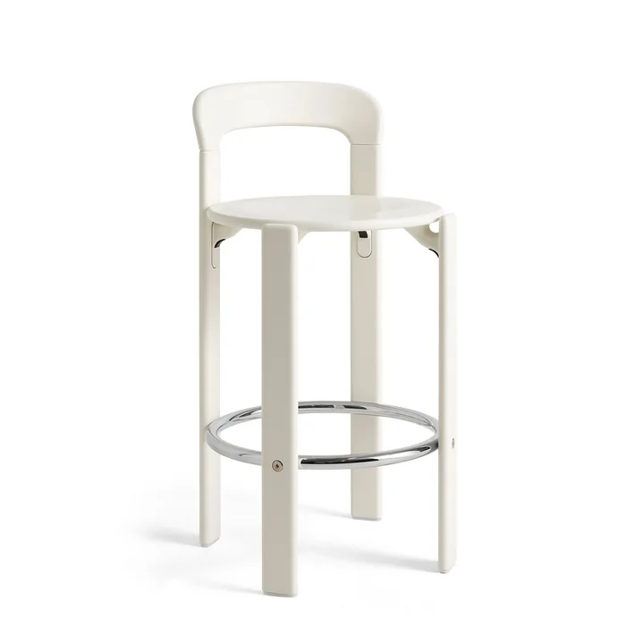 HAY - Rey Bar stool, 65 cm, cream white (standard glides)