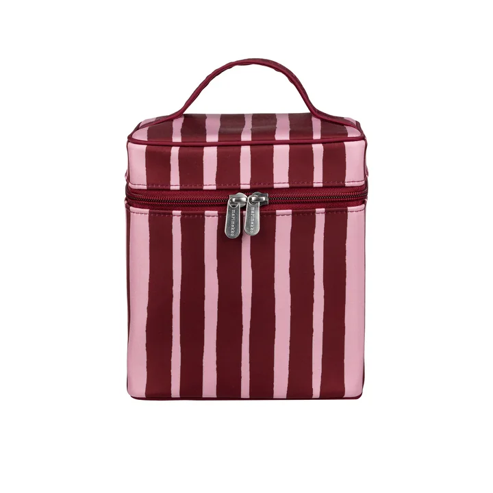 Marimekko - Otso Raide cosmetic bag, burgundy / pink
