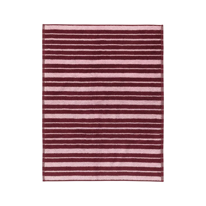 Marimekko - Raide bath mat, 70 x 50 cm, burgundy / pink