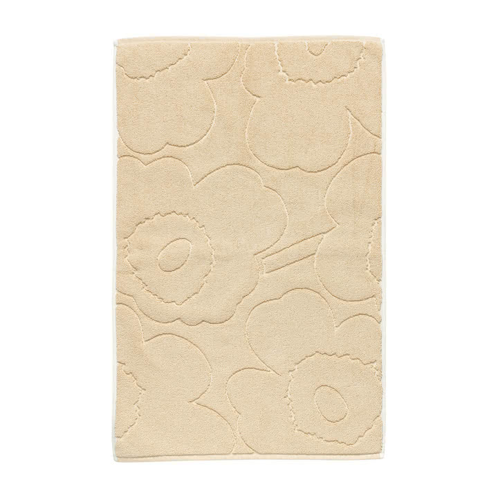 Marimekko - Piirto Unikko bath mat, 50 x 80 cm, straw / off-white