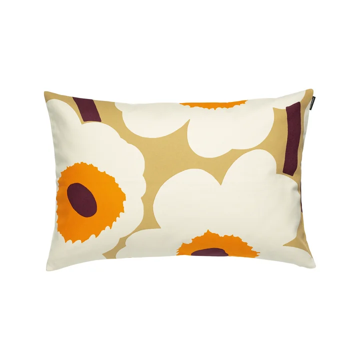Marimekko - Unikko Cushion cover, 40 x 60 cm, caramel / cream / warm orange
