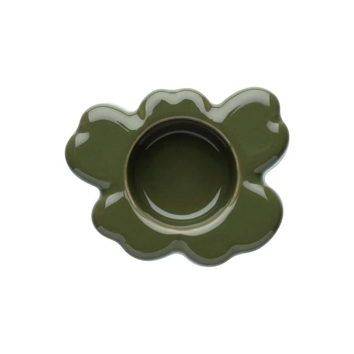 Marimekko - Unikko tealight holder, harvest green