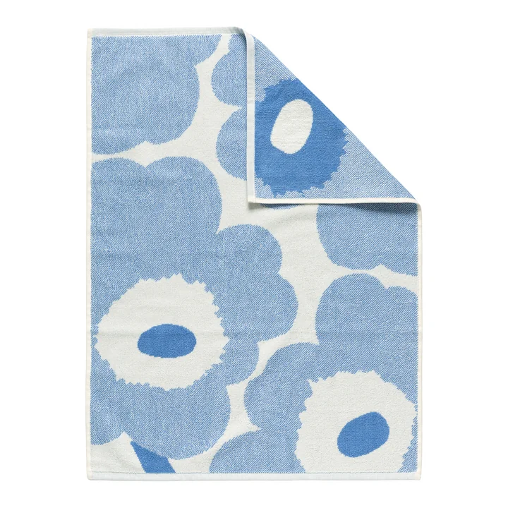 Marimekko - Unikko Towel 50 x 70 cm, cream / sky blue
