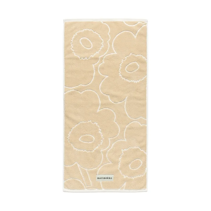 Marimekko - Piirto Unikko towel, 50 x 100 cm, straw / off-white