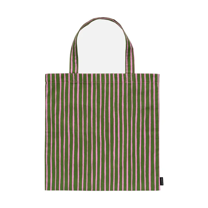 Marimekko - Piccolo Bag, 44 x 43 cm, olive green / fuschia