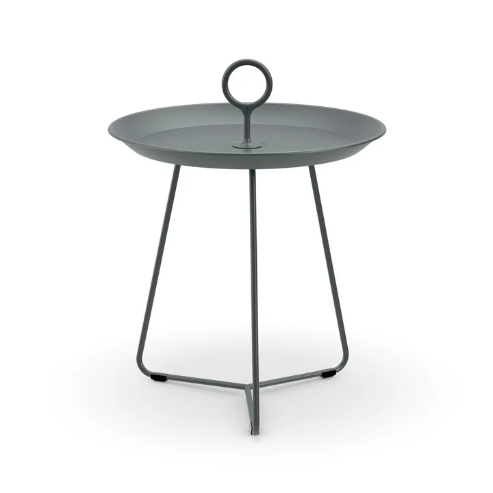 HOUE - EYELET Side table, Ø 45 cm, dark gray