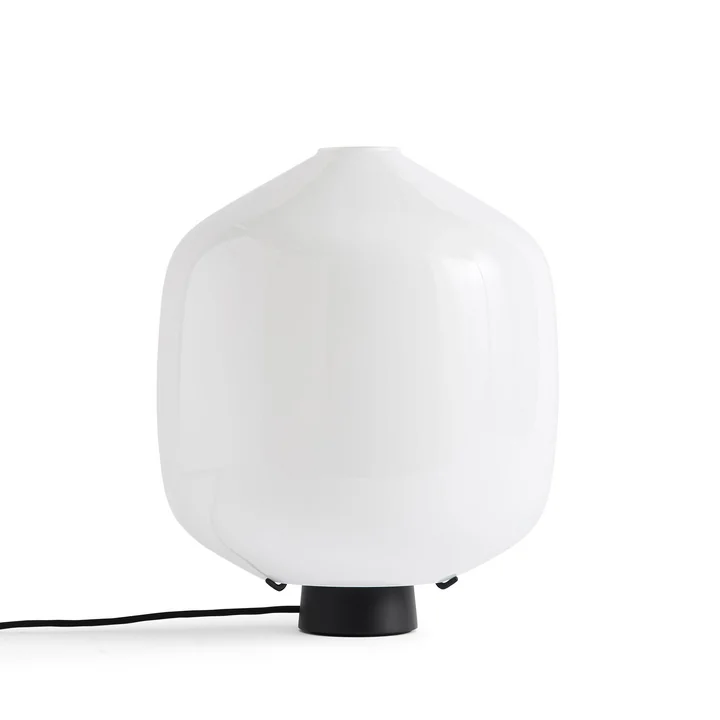 HAY - Buoy Glass table lamp, Ø 30 cm, soft black