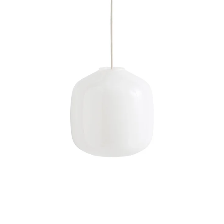 HAY - Buoy Glass pendant light, Ø 20 cm, clay white
