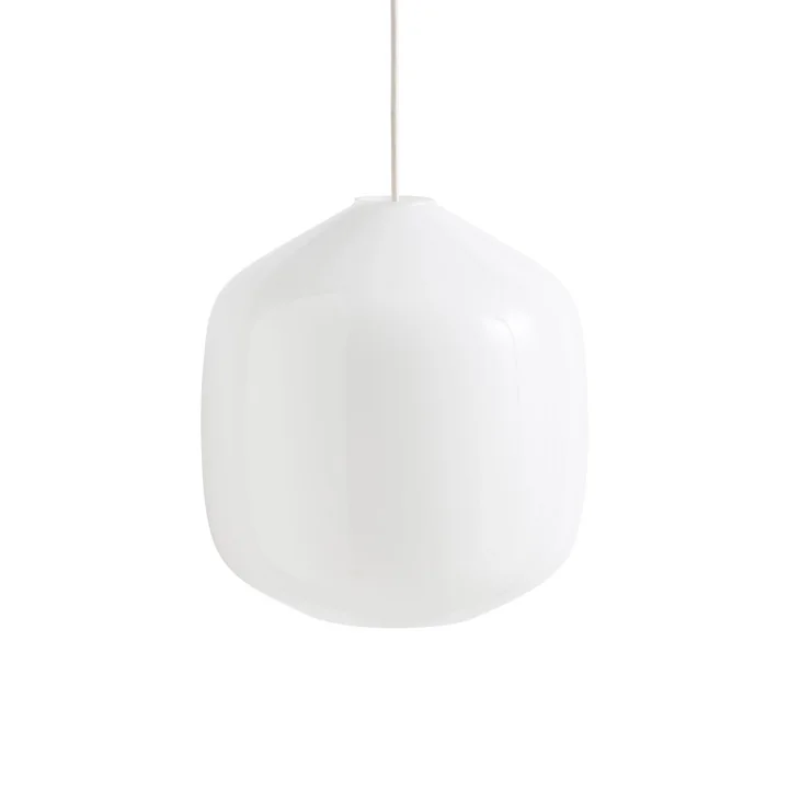 HAY - Buoy Glass pendant light, Ø 30 cm, clay white
