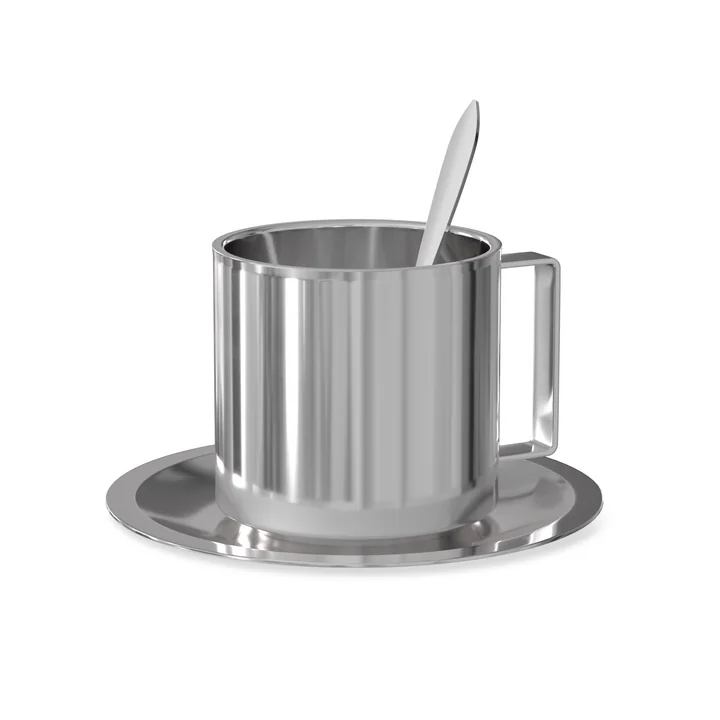 Nichba Design - Coffee set Americano, stainless steel (3 pcs.)