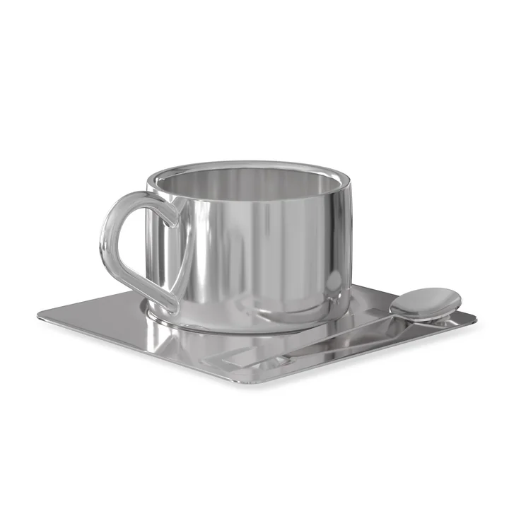 Nichba Design - Coffee set, stainless steel (3 pcs.)