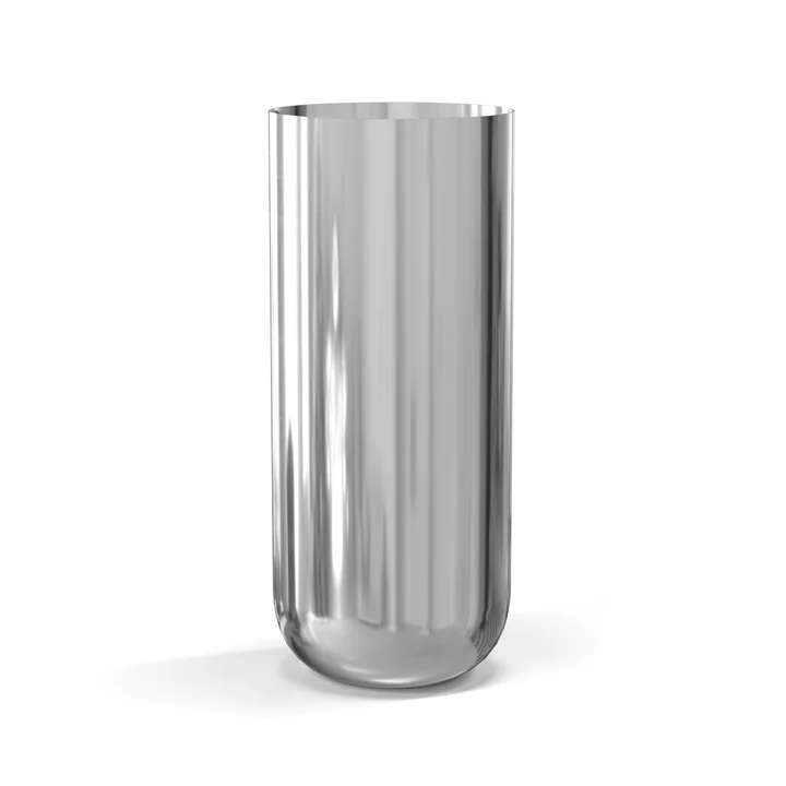 Nichba Design - Vase, H 24 cm, stainless steel