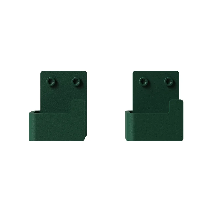 Nichba Design - Wall hook set, moss green (set of 2)