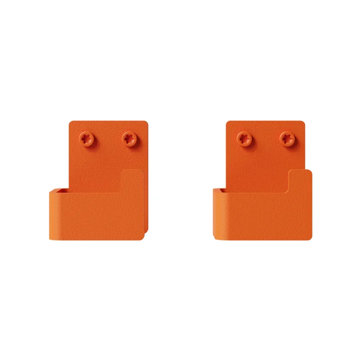 Nichba Design - Wall hook set, orange (set of 2)