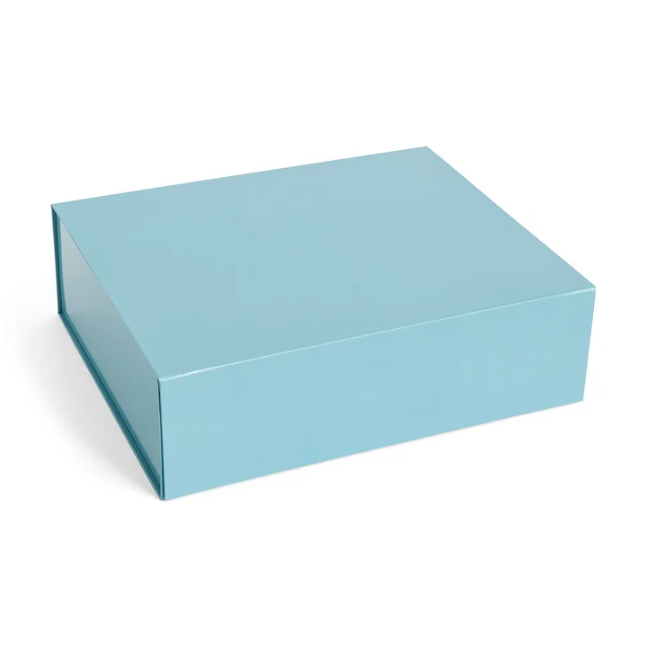 HAY - Color storage box magnetic L, ocean blue