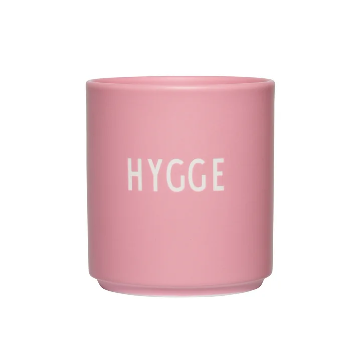 Design Letters - AJ Favourite Porcelain mug, Hygge / pink