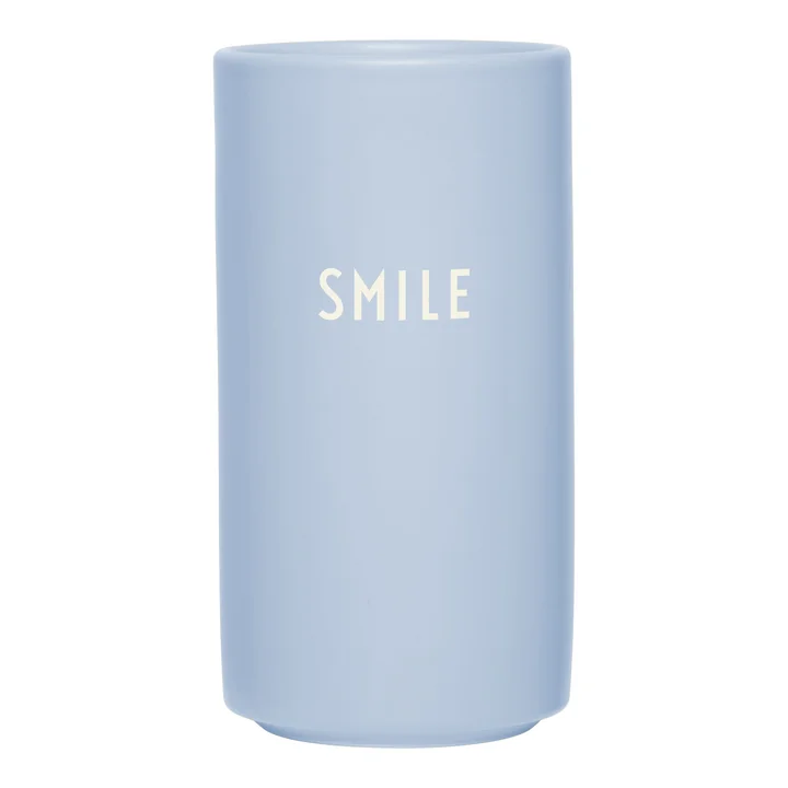 Design Letters - AJ Favorite porcelain vase, Smile / dusty blue