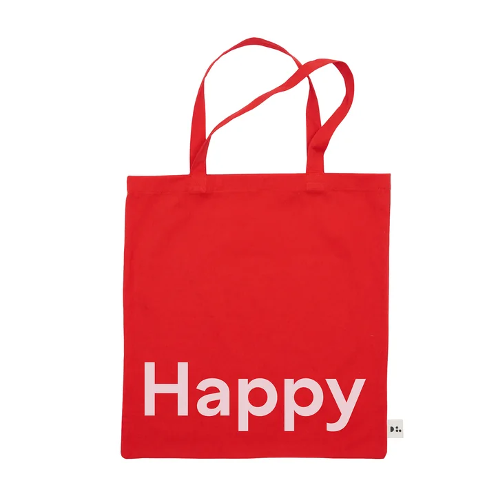 Design Letters - AJ Favourite Carrier bag, Happy / red flame scarlet