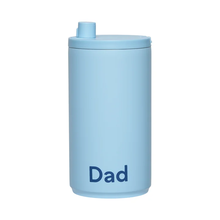 Design Letters - Travel Mug, 0.35 l, Dad / light blue