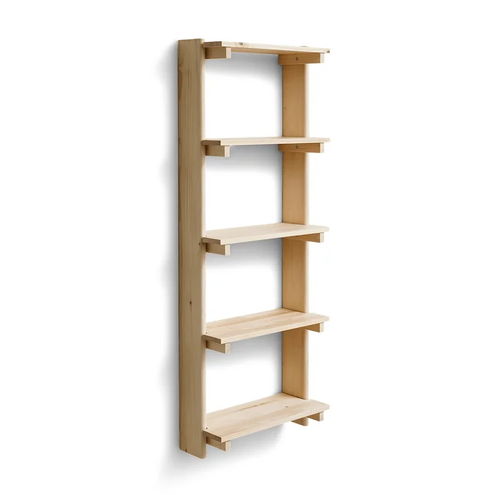 Form & Refine - Beam 5 wall shelf, 60 x 167 cm, matt lacquered pine