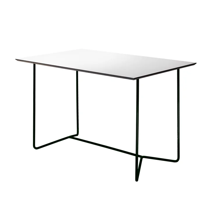 Grythyttan - High Tech garden table 110 x 70 cm, white / black