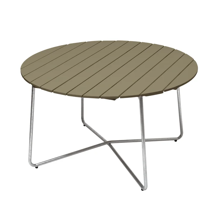 Grythyttan - 9A 120 Garden table Ø 120 cm, light green lacquered oak