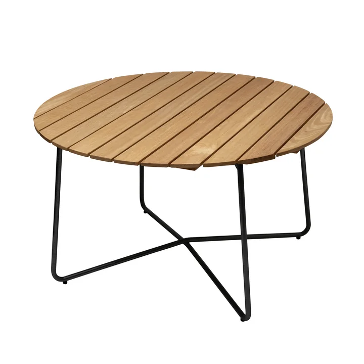 Grythyttan - 9A 120 Garden table Ø 120 cm, oiled oak / black