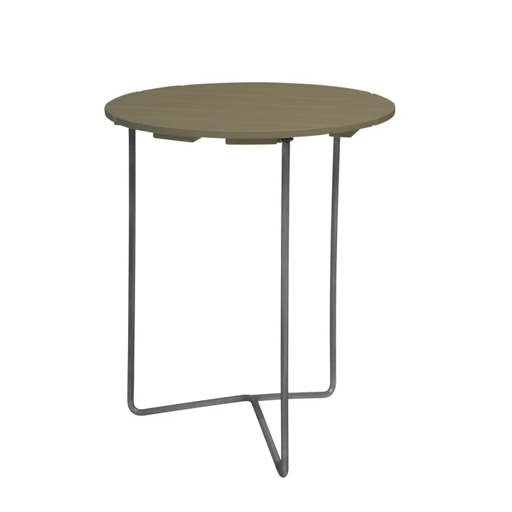 Grythyttan - 6B 60 Garden table Ø 60 cm, light green lacquered oak