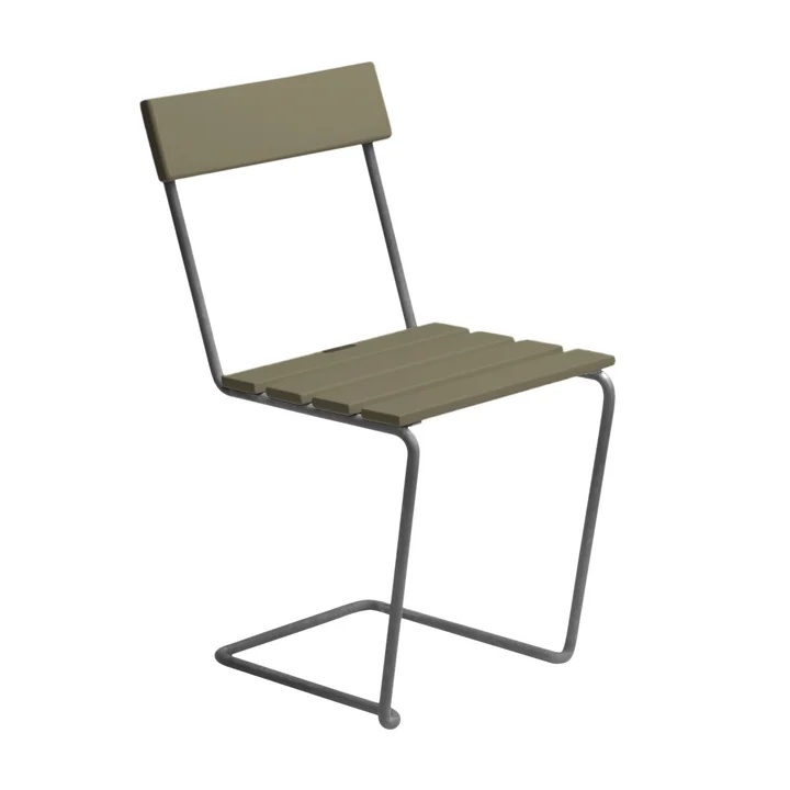 Grythyttan - 1 garden chair, light green lacquered oak