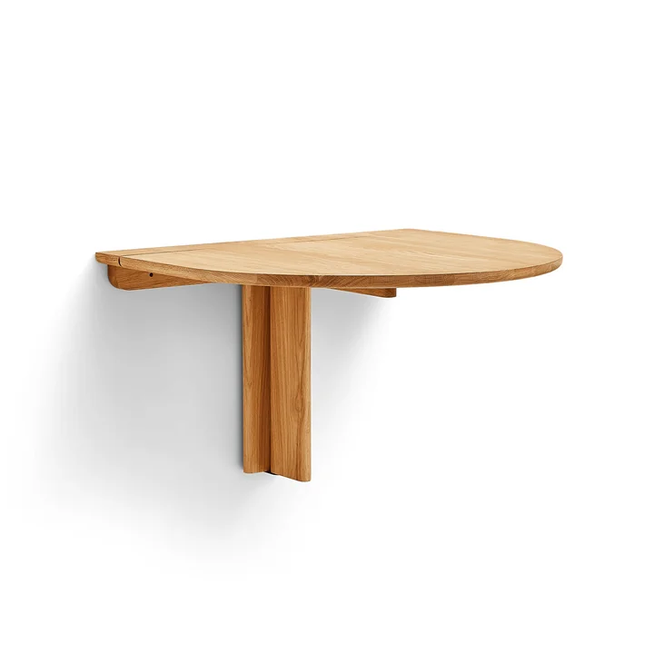 Form & Refine - Trefoil folding wall table, oak