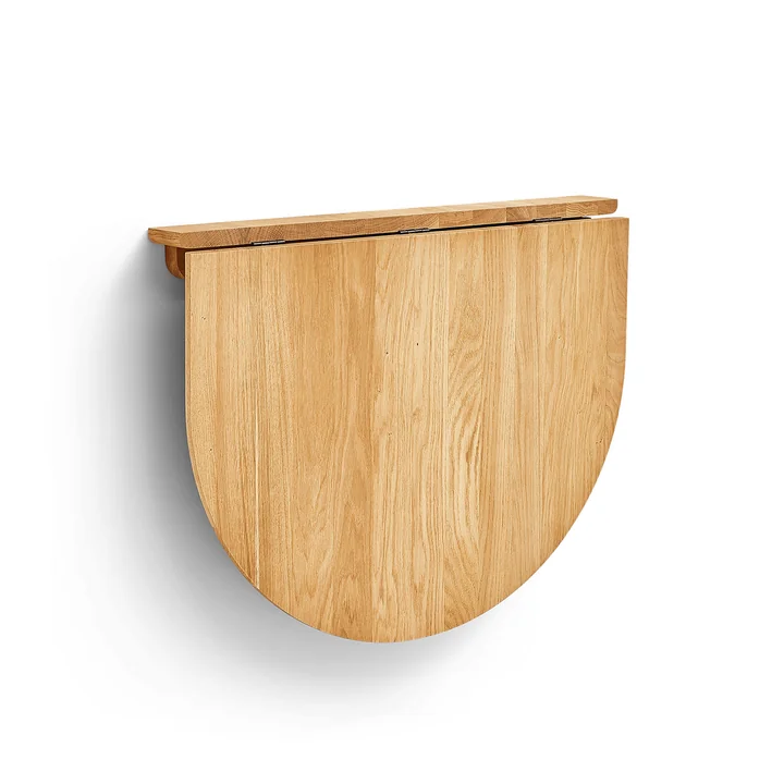 Form & Refine - Trefoil folding wall table, oak