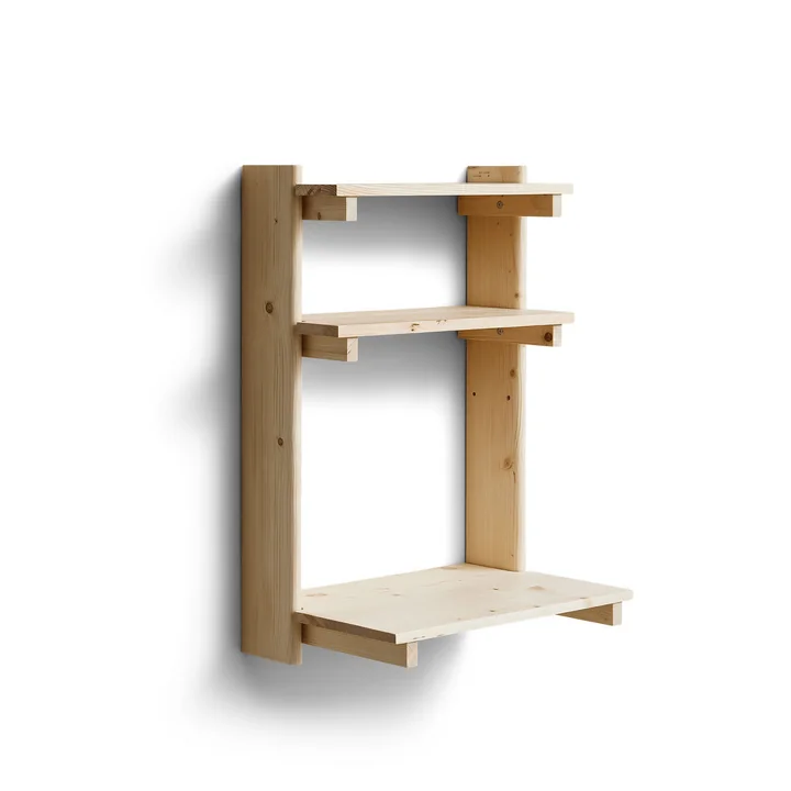 Form & Refine - Beam 3 wall-mounted secretary, 60 x 167 cm, matt lacquered pine