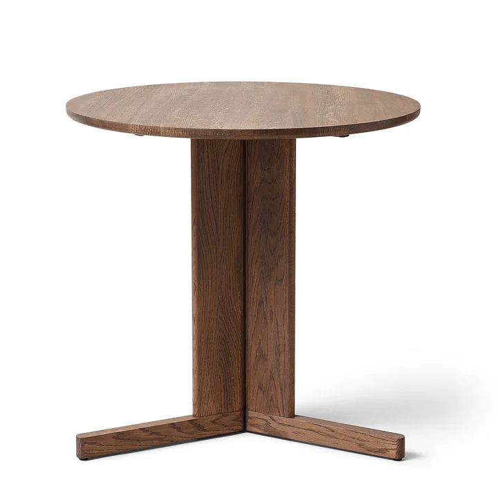 Form & Refine - Trefoil Table, Ø 75 cm, smoked oak