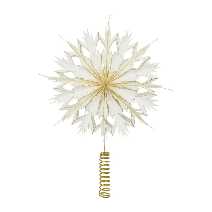 House Doctor - Alsta Christmas tree star, Ø 25 cm, white / gold