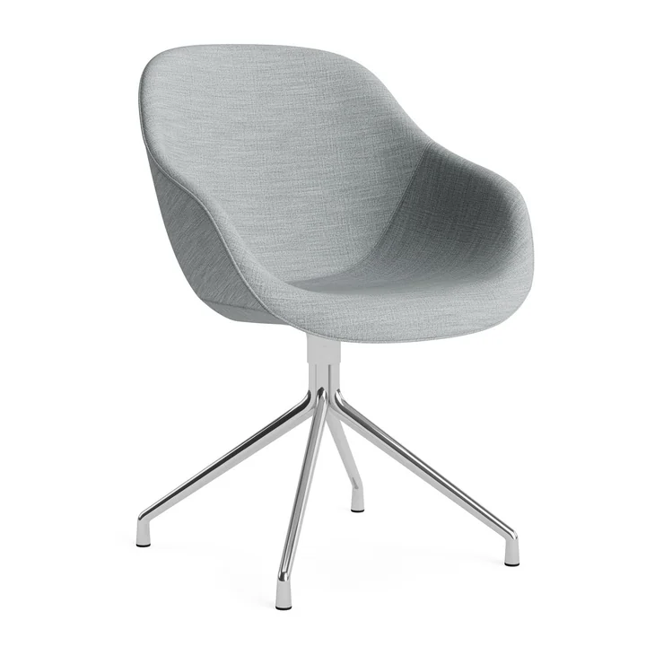 HAY - About A Chair AAC 121 , polished aluminum / Remix 123 grey