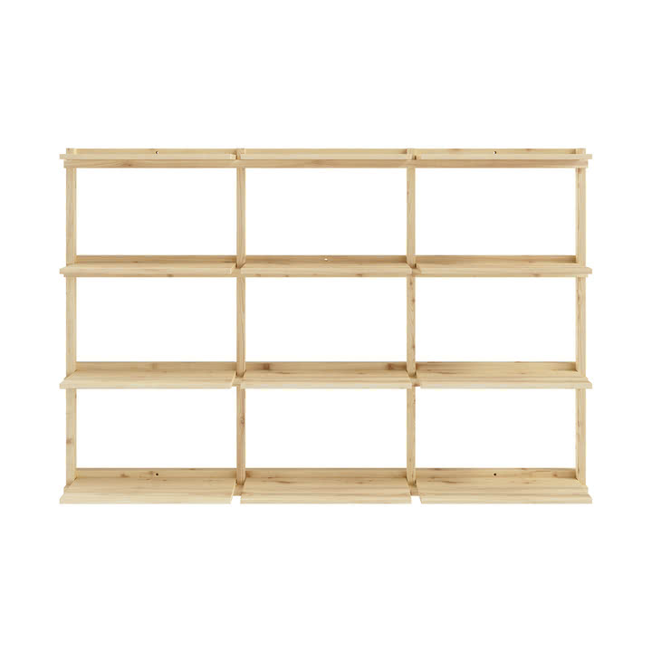 Karup Design - Groove Wall shelf, Big, H 127 x 192 cm, natural pine