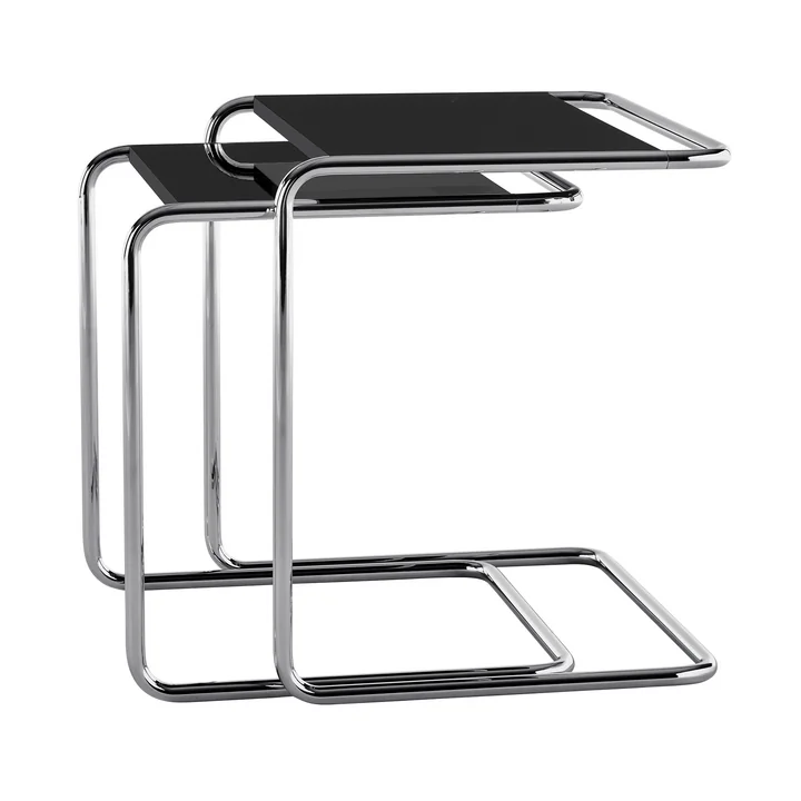 Thonet - B 97 Serious Set of tables, titanium / graphite-black (set of 2) (JS. by Jil Sander)