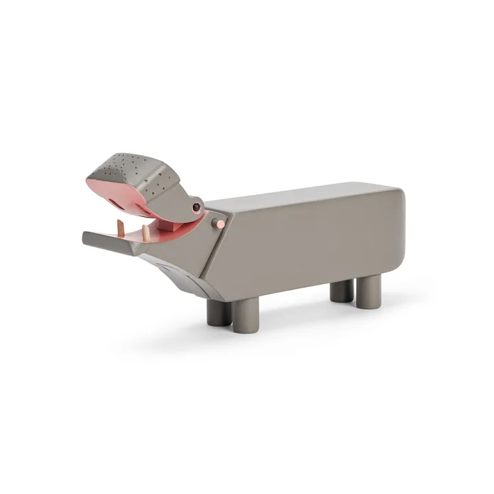 Kay Bojesen - Wooden hippopotamus, S, beech, gray