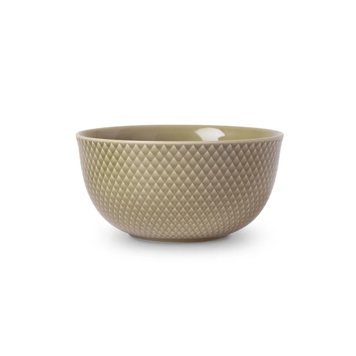 Lyngby Porcelæn - Rhombe Bowl Ø 1 7. 5 cm, clay
