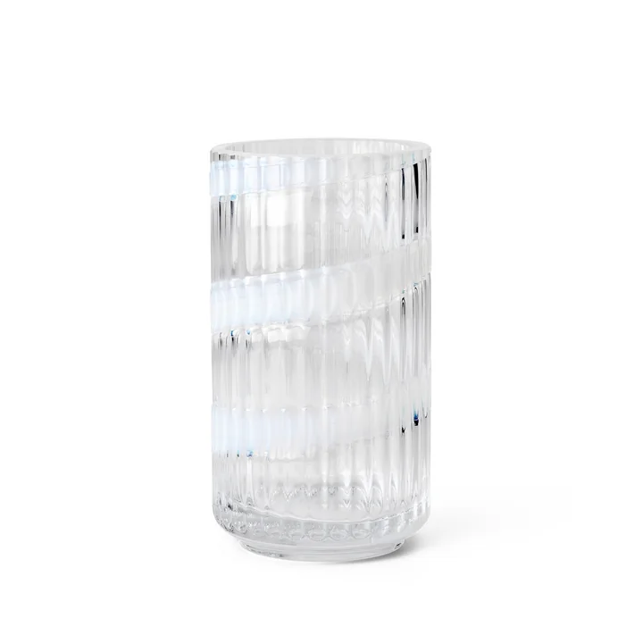 Lyngby Porcelæn - Glass vase, swirl, h 15.5 cm, transparent