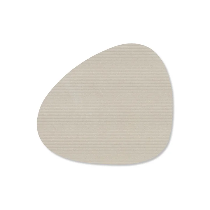 Lind DNA - Glasuntersetzer Curve , Corduroy oyster white