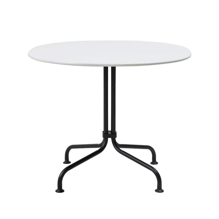 Gubi - Carmel Bistro lounge table, 75 x 75 cm, black / clam white