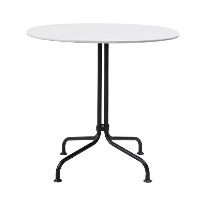 Gubi - Carmel bistro table, 75 x 75 cm, black / clam white