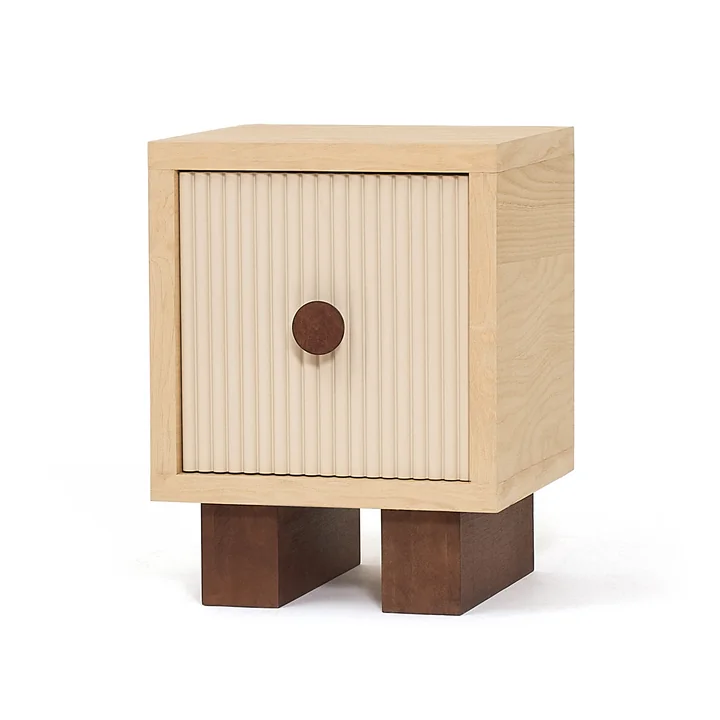 Nobodinoz x Heju - Bedside table H 52 cm, natural ash