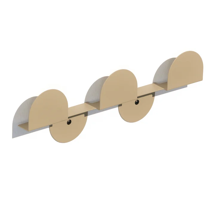 Nobodinoz - Vibes Wall coat rack, 37 cm, green tea