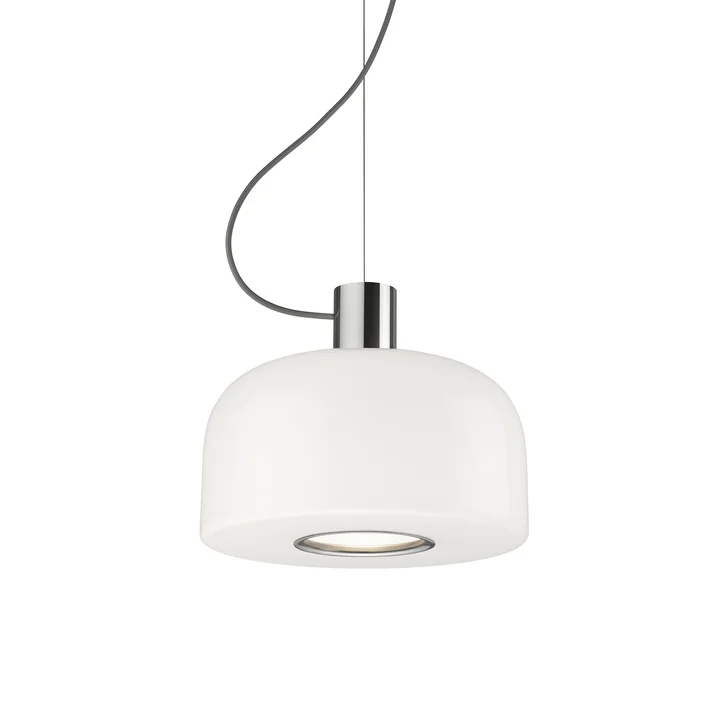 Flos - Bellhop S1 Glass pendant light, bright aluminum