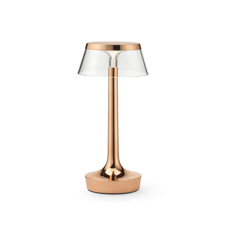 Flos - Bon jour Unplugged Rechargeable table lamp, Color Tune, copper
