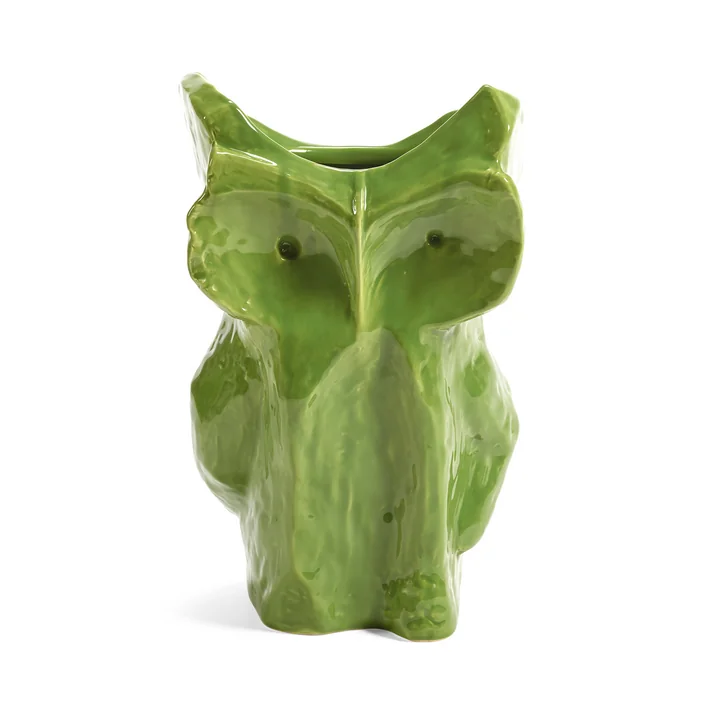 Serax - After Midnight Vase Owl L, green