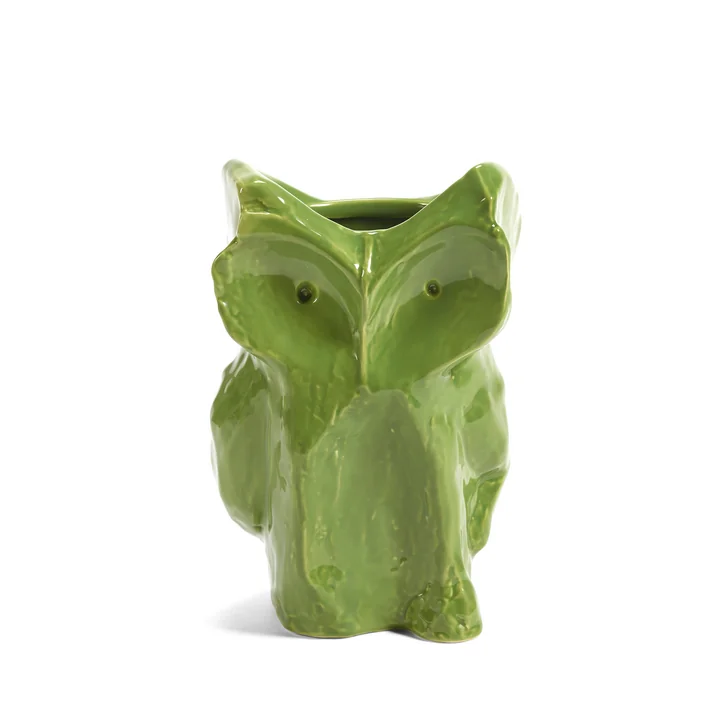 Serax - After Midnight Vase Owl S, green
